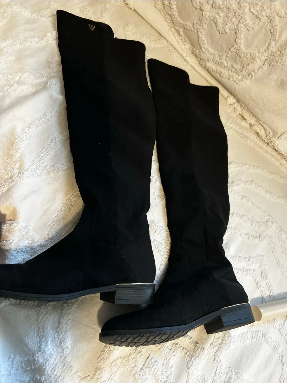 Guess Black Over-the-Knee Suede Boots